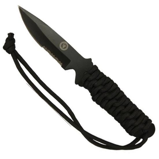 Ultimate Survival 20-51164-101-01 Fixed 4.0 Black highquality steel PARA knives