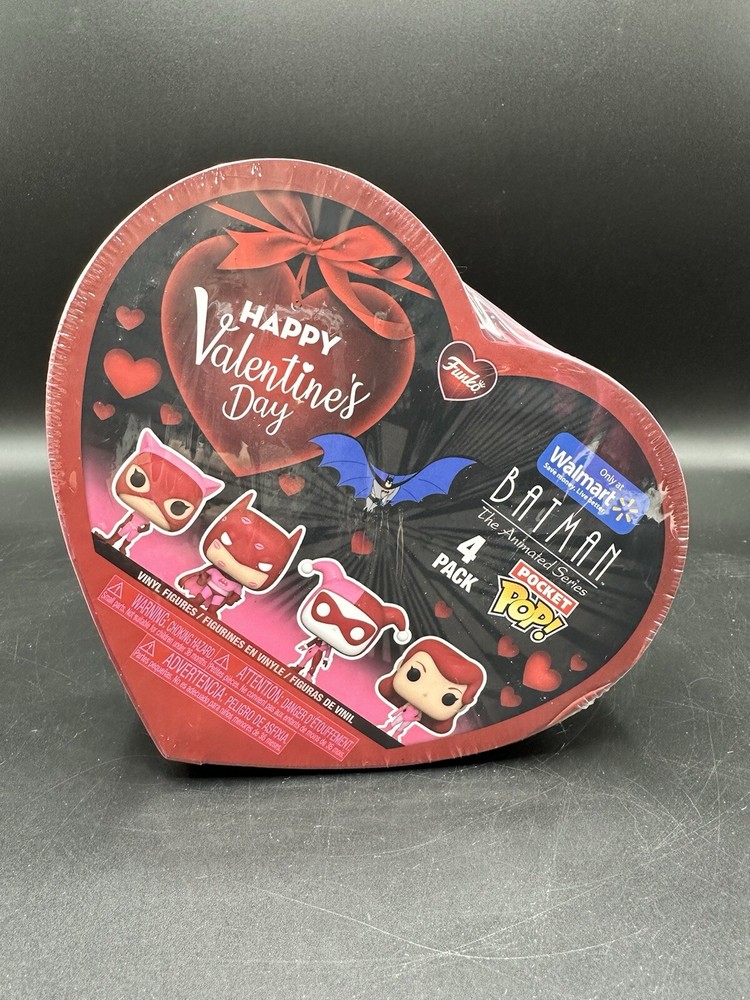Valentine DC Batman Animated Series 4 Figure Funko Pocket Pop Walmart Exclusive