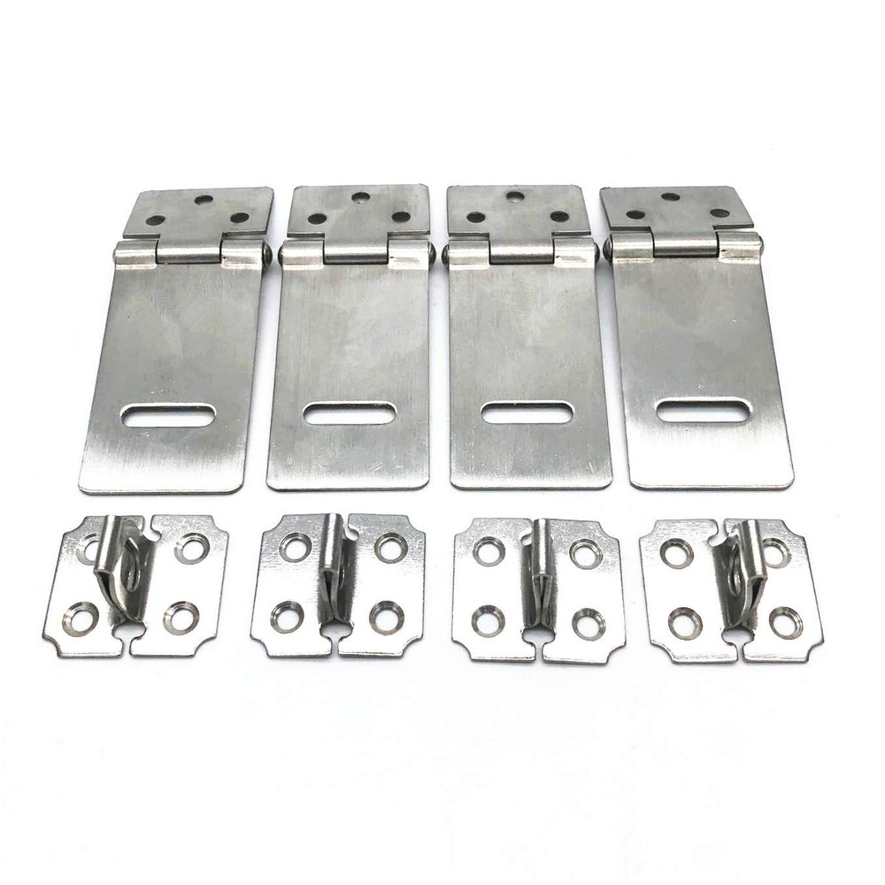 Stainless Steel XMHF Padlock Hasp Safety Door Clasp Gate Lock Latch