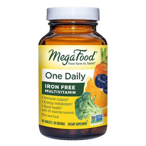 One Daily Iron Free  90 Tabs By MegaFood