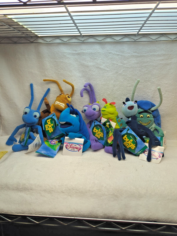 Vtg Disney Store Exclusive A Bugs Life Plushies (7) New w Tag's 