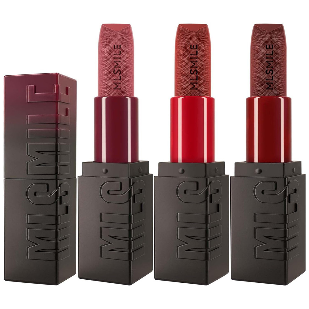 3PCS Velvet Satin Lipstick Sets for Women, Long Lasting Waterproof 24 Hours Lip