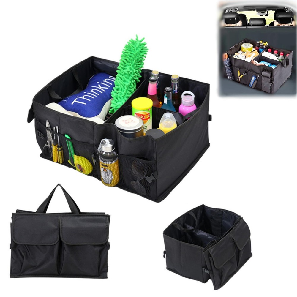 Trunk Organizer for Car - 52L Large Capacity Collapsible Multi Compartments S...