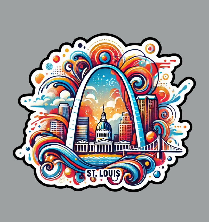 Decorate Your Laptop with a St. Louis Missouri Sticker