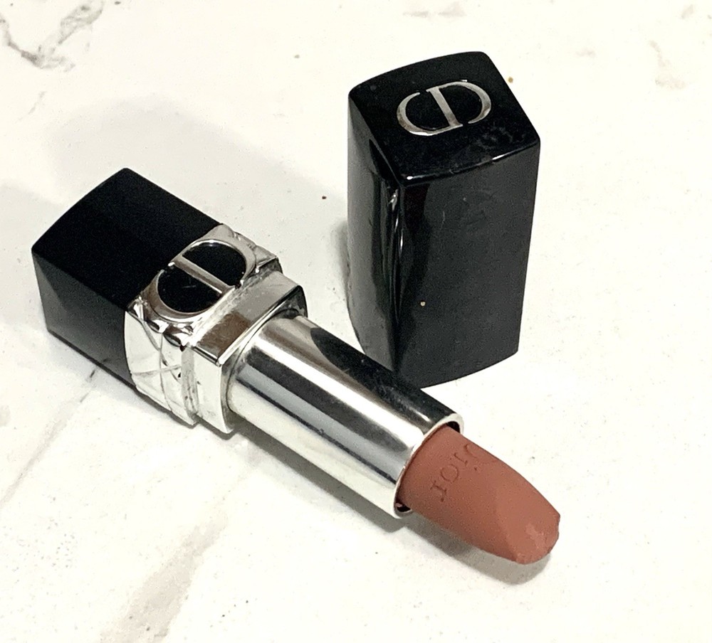 Dior Rouge Dior 100 Matte Nude Lipstick with Blemished Tip
