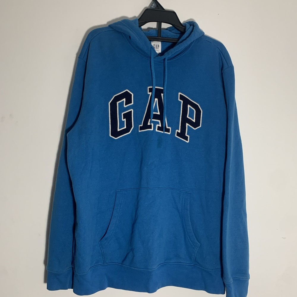 GAP Mens Long Sleeve Logo Hoodie Size L
