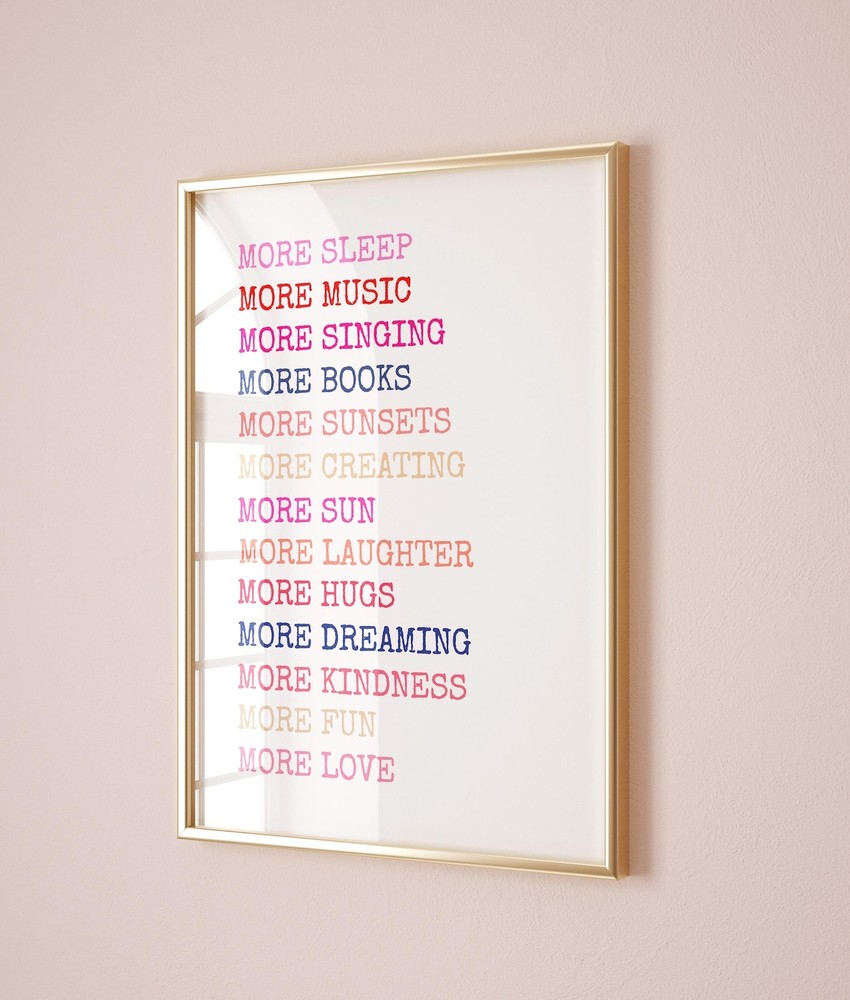 Affirmation Wall Art  Inspirational Poster Motivational Nursery Art Prints Cute