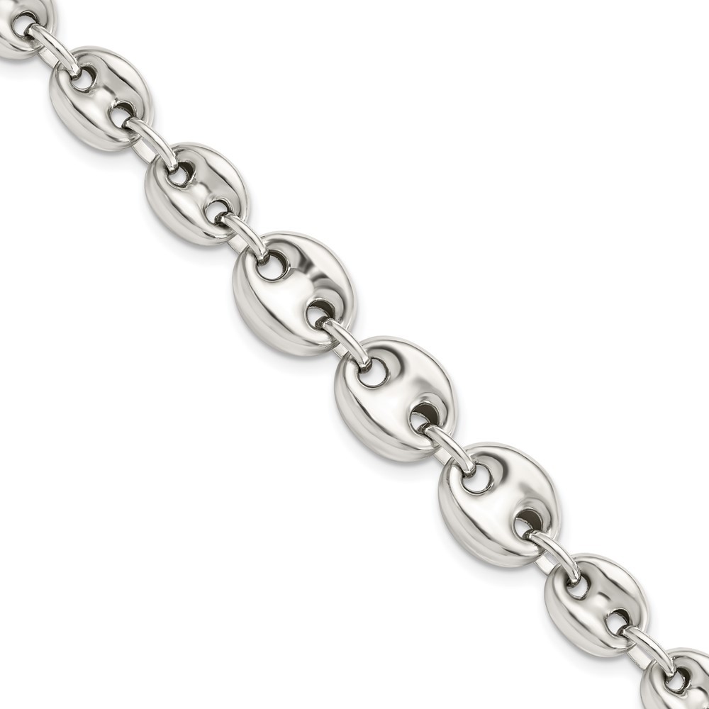 Sterling Silver Polished Fancy Link Bracelet 7.5