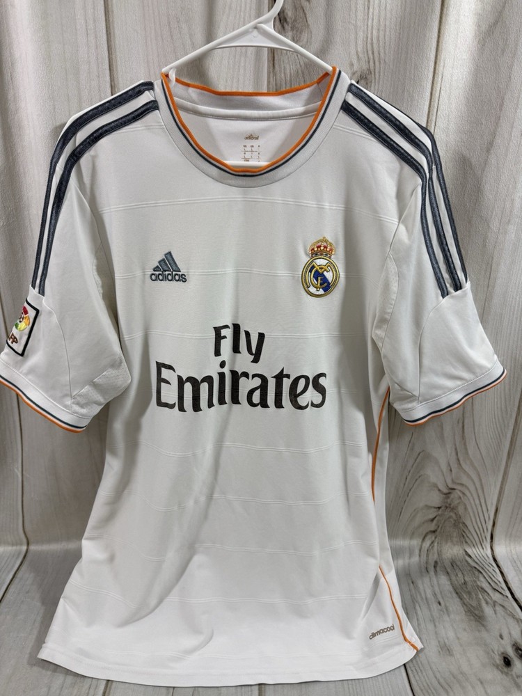 Adidas Real Madrid Mens L Home football Soccer Jersey shirt 2013  White