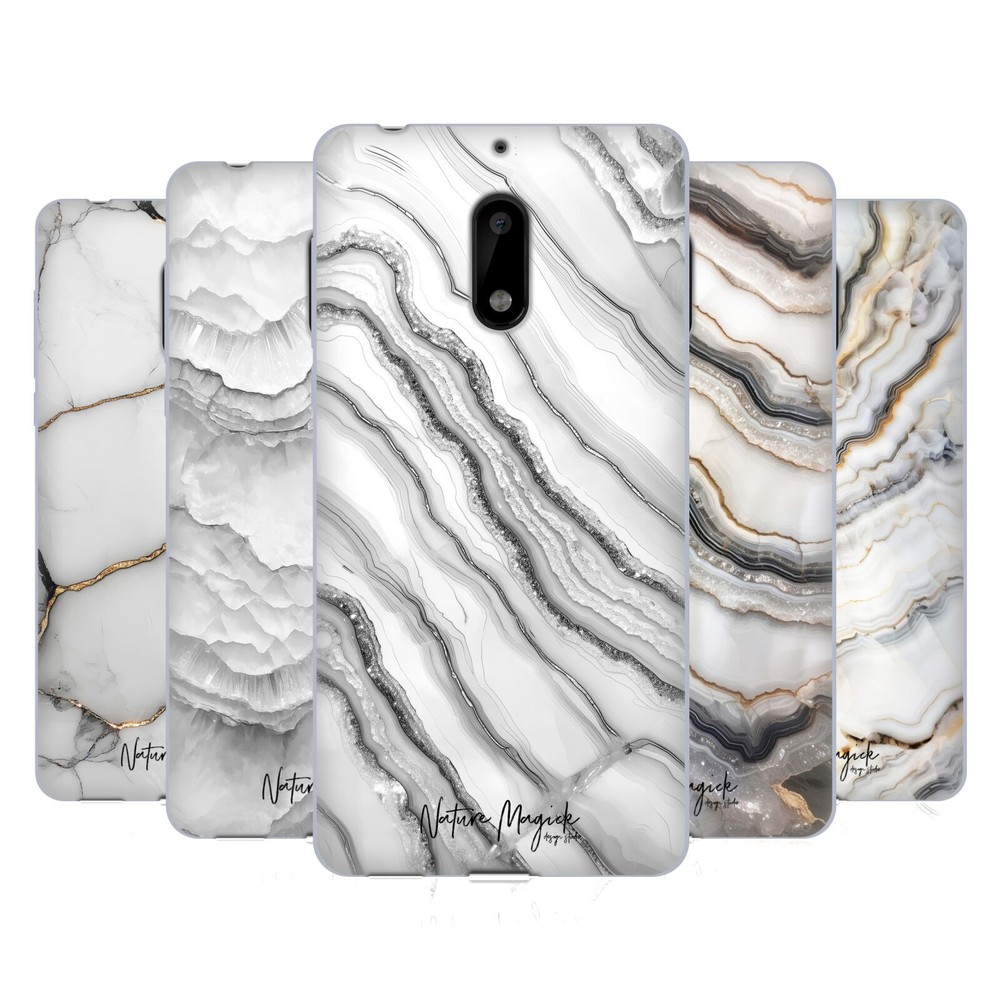 OFFICIAL NATURE MAGICK METAMORPHIC MARBLE SOFT GEL CASE FOR NOKIA PHONES 1