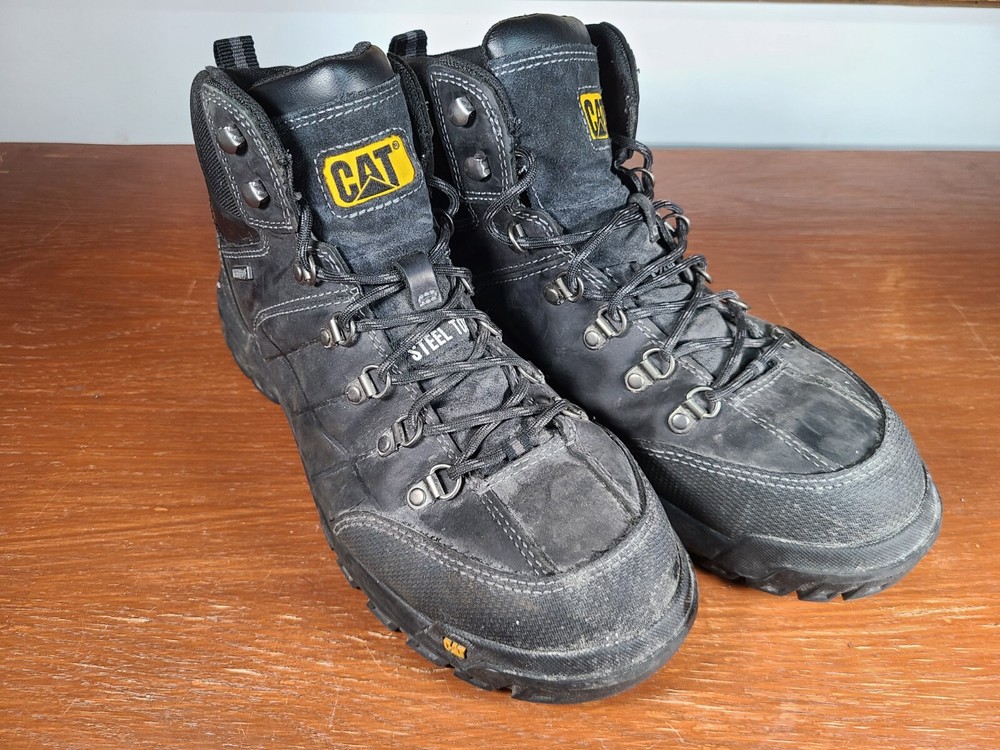 Cat Footwear Men's Threshold Waterproof Steel Toe Work Boot Black Size 13 P90936