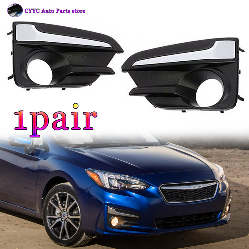 Pair For Subaru Impreza 2017-2018-2019 LH&RH Front Fog Light Lamp Cover Bezel