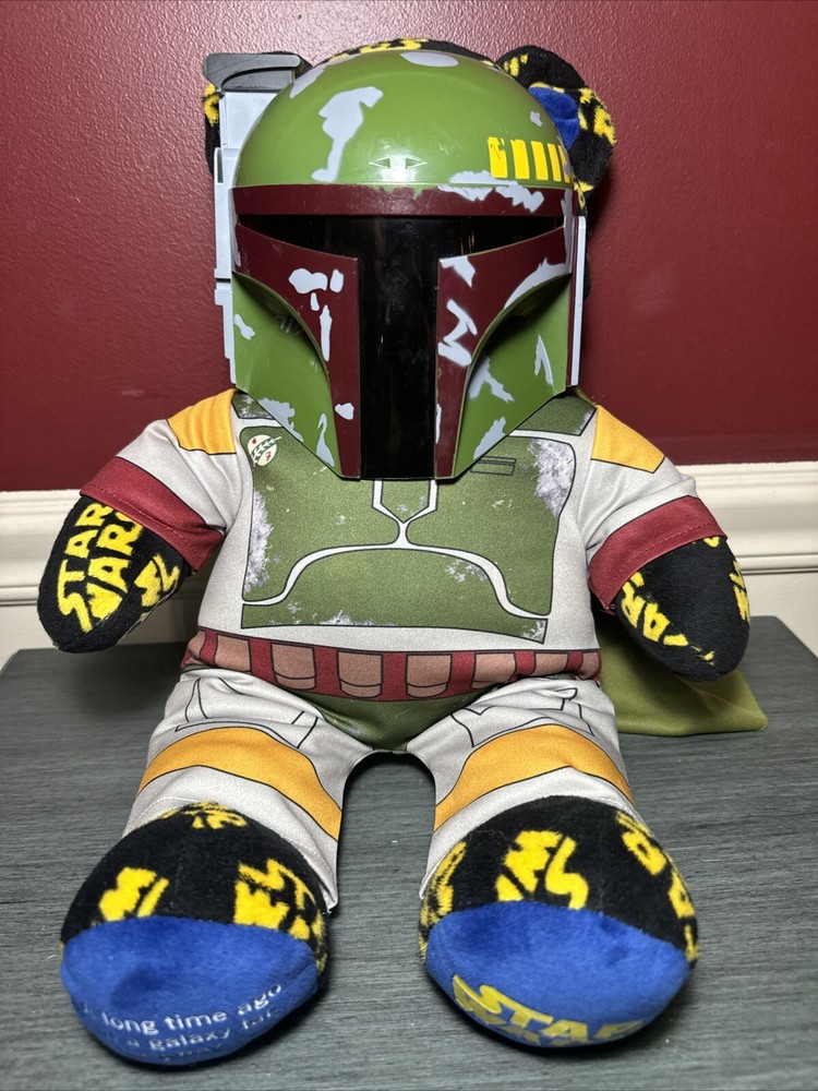 Build-A-Bear Star Wars Logo Bear With Boba Fett Outfit 2015 Approx 17