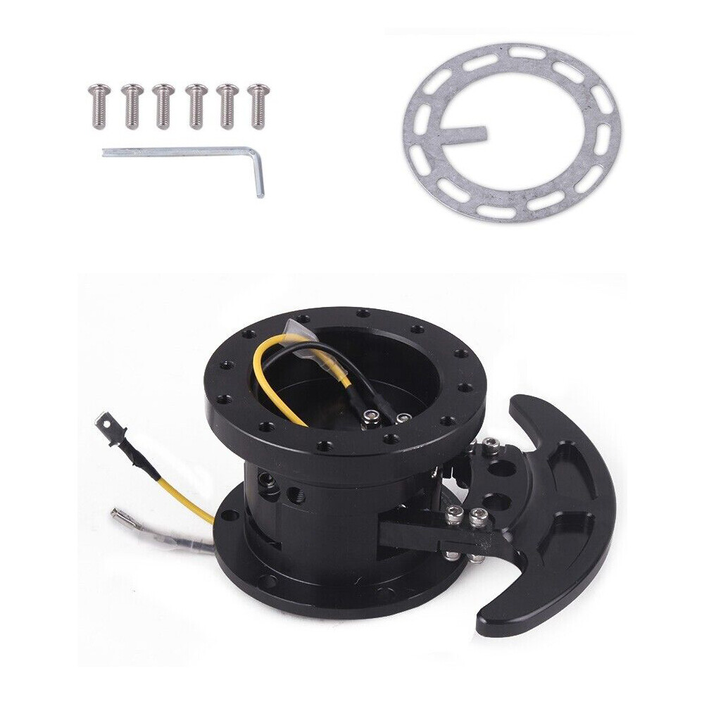 Tilt Flipped Racing Steering Wheel Quick Release Hub Kit Removable Adapter BK
