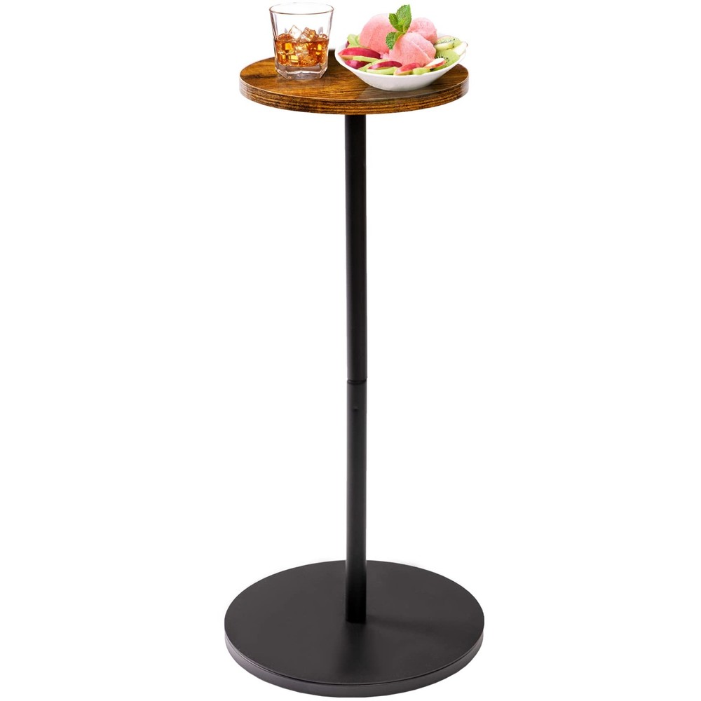 Small Space Pedestal Side Table for Drinks Cocktail Martini Stand