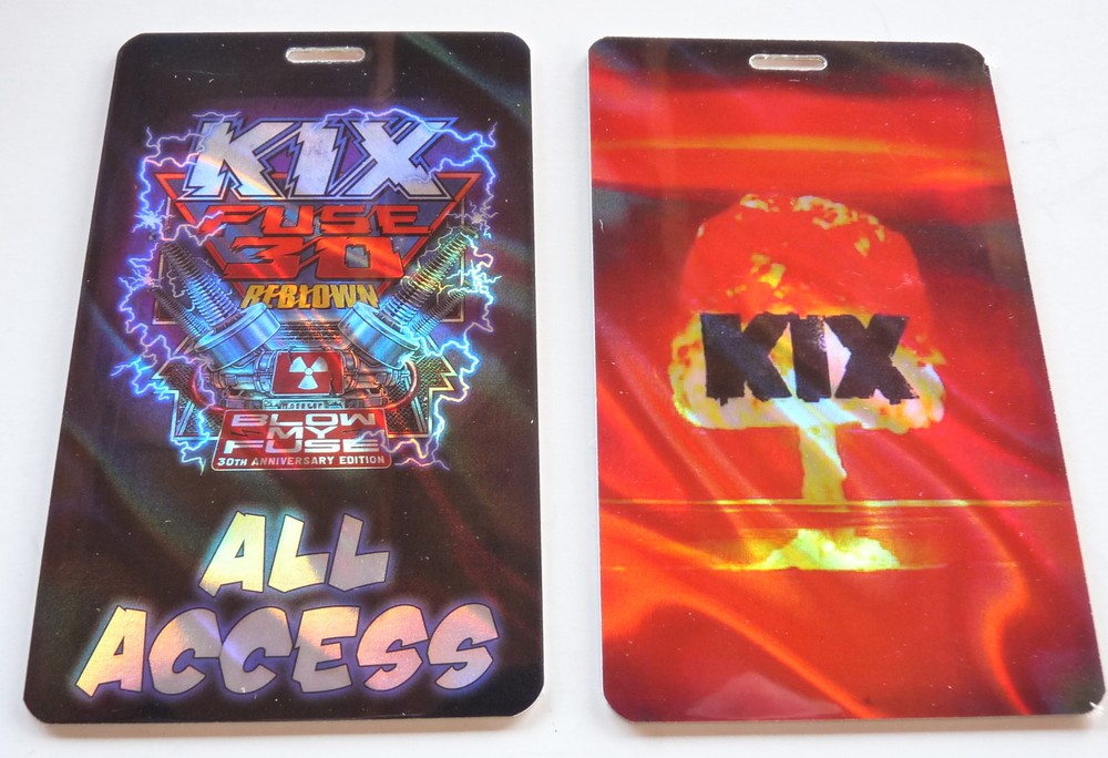 KIX Fuse 30 2018 Concert Tour All Access Backstage Laminate Pass D13