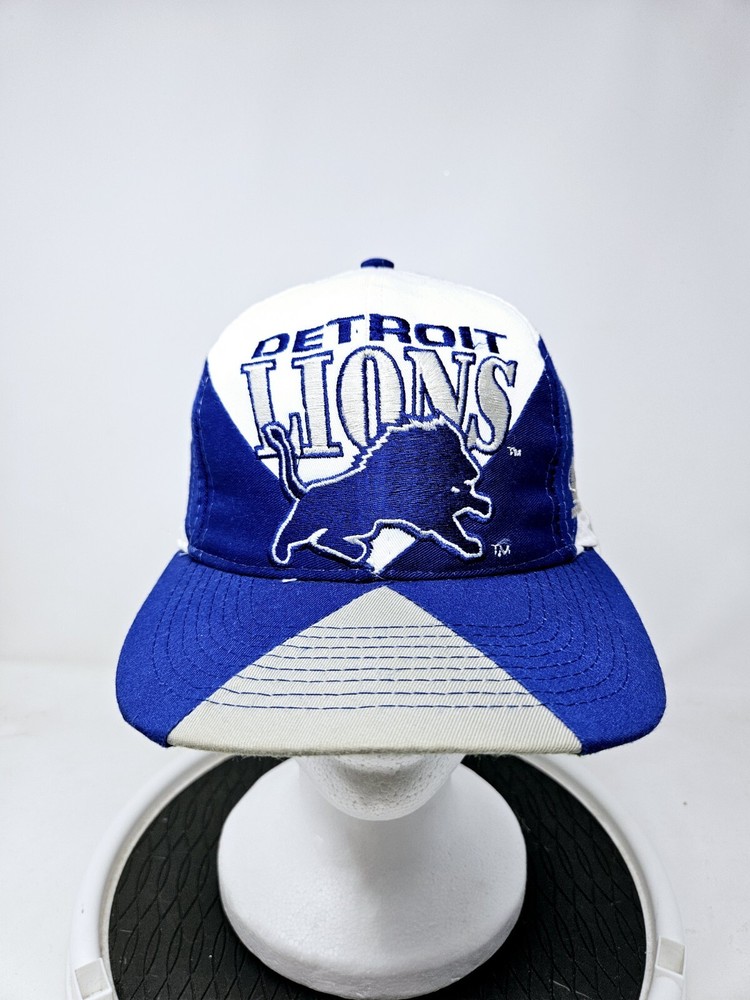 Vintage Detroit Lions LogoAthletic Pro Line 90s Embroided Snapback Hat NFL Used
