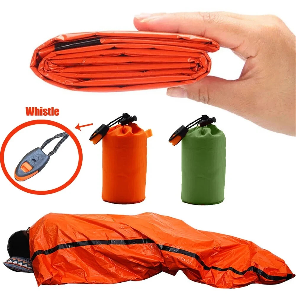 Emergency Survival Sleeping Bag - Portable, Waterproof & Thermal for Camping