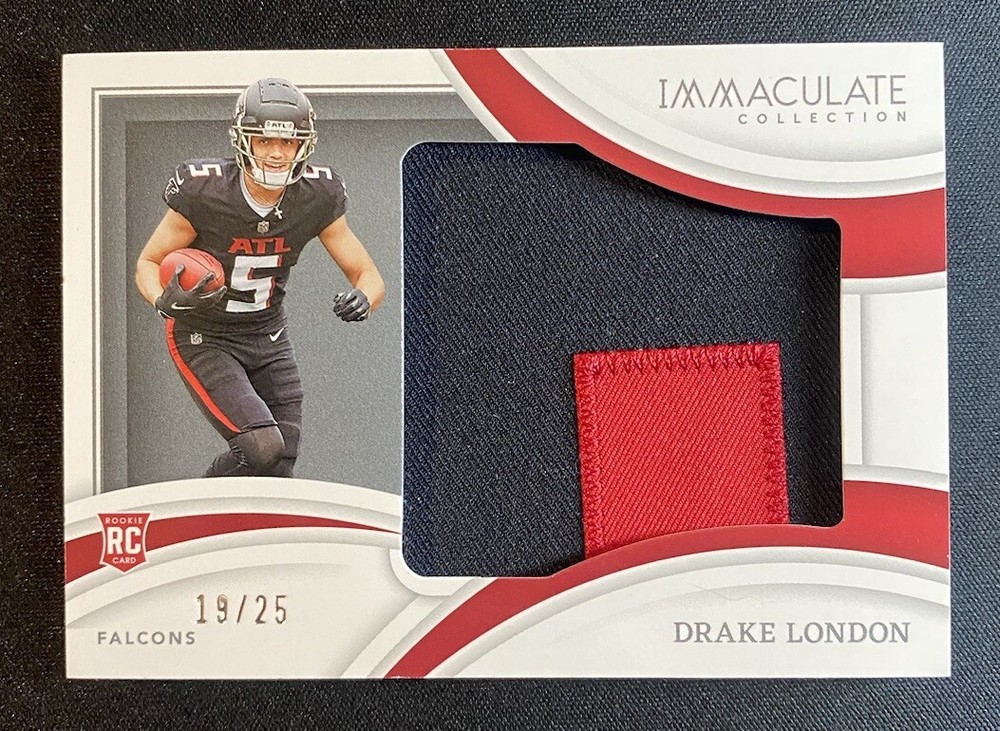 2022 Panini Immaculate Collection Drake London /25 Rookie RC Team Logos Patch 🔥