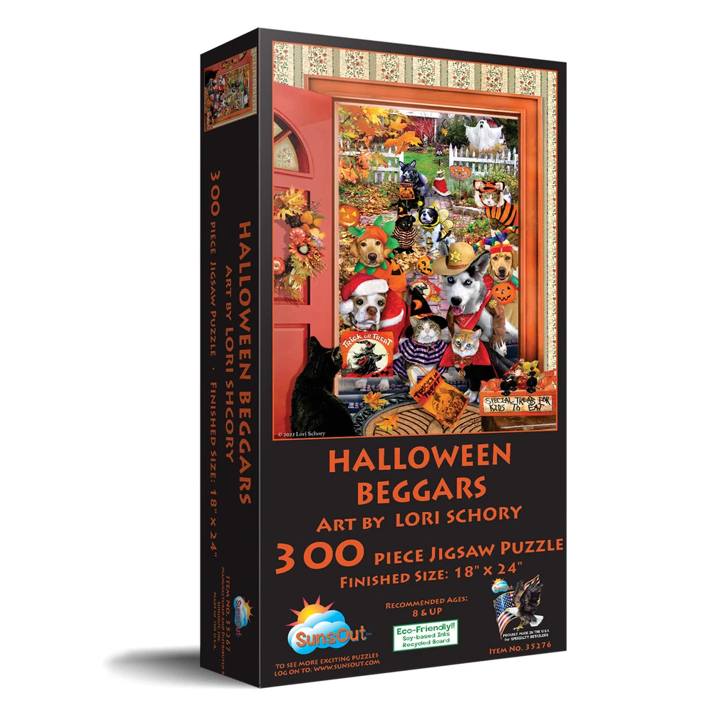 SunsOut Halloween Beggars 300 Piece Jigsaw Puzzle By Lori Schory