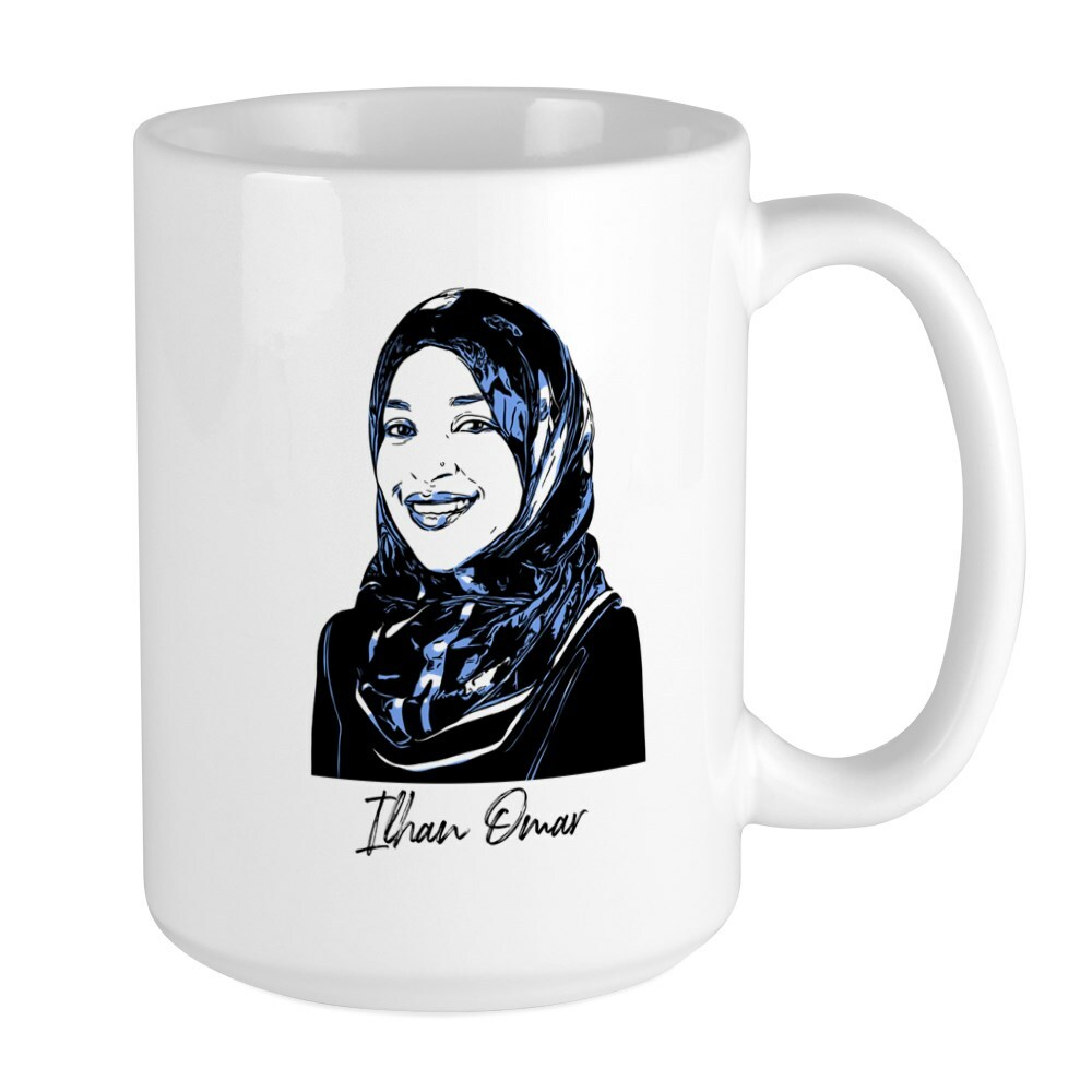 CafePress Ilhan Omar Coffee Mug, Large 15 oz. White Coffee Cup (456679136)