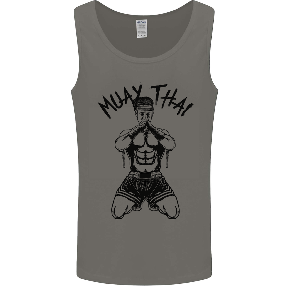 Muay Thai Fighter Mixed Martial Arts MMA Mens Vest Tank Top