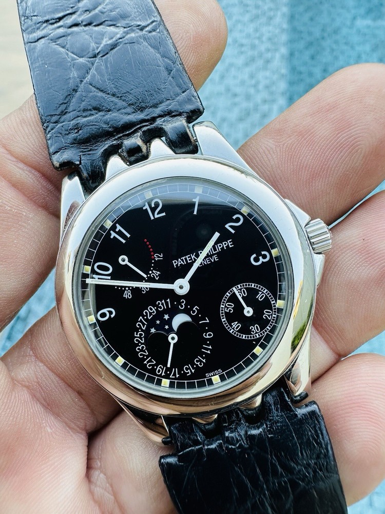 Patek Philippe Neptune Moonphase Power Reserve Steel Mens Watch 5085 Papers Look