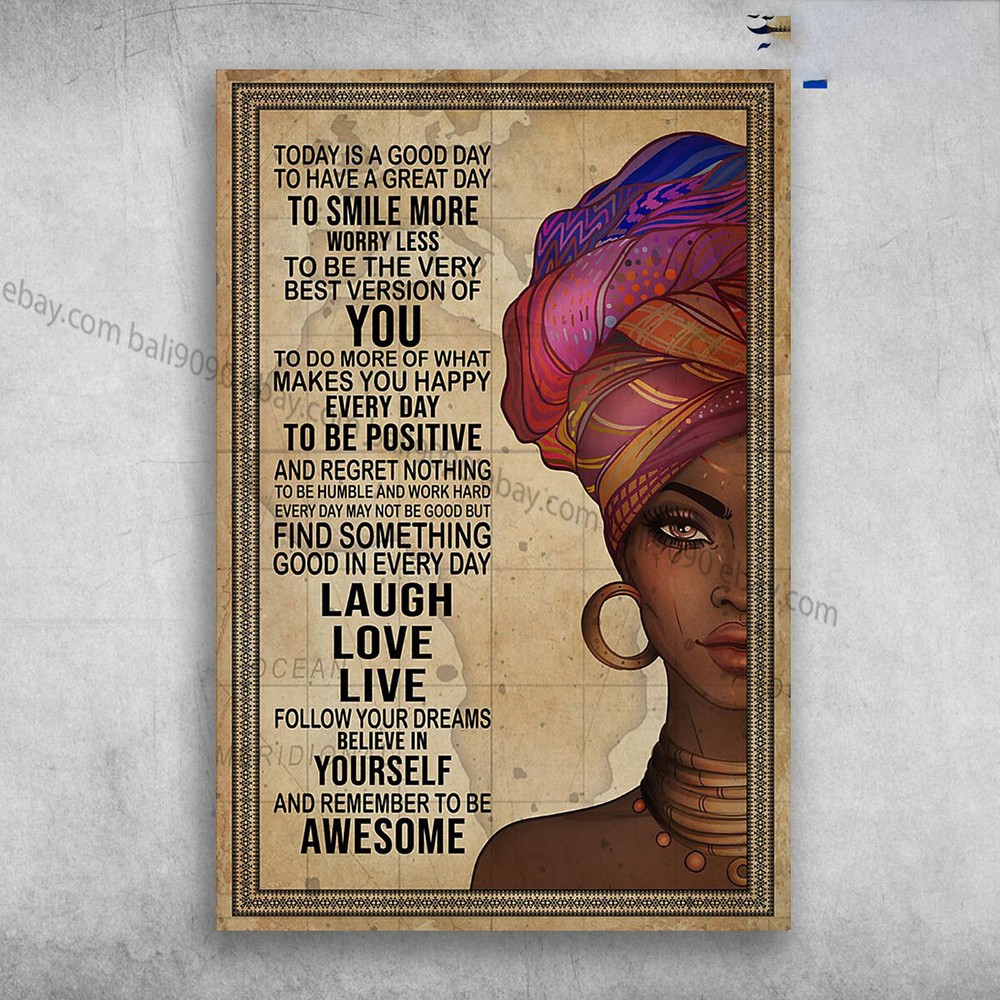 Beautiful Black Girl - Today Is A Good Day To Have A Great Day, To Smile More...