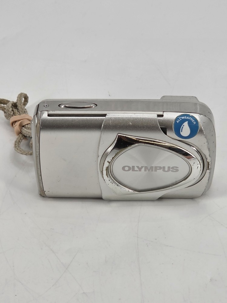 Olympus Stylus 300 Silver Digital Camera Point & Shoot Untested No Battery