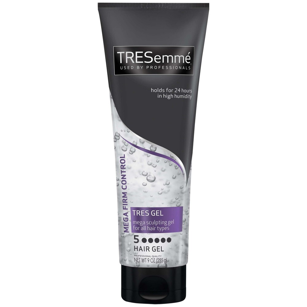 TRESemme Tres Two Mega Frizz Control Hair Styling Gel, Unisex 9oz (5 Pack)
