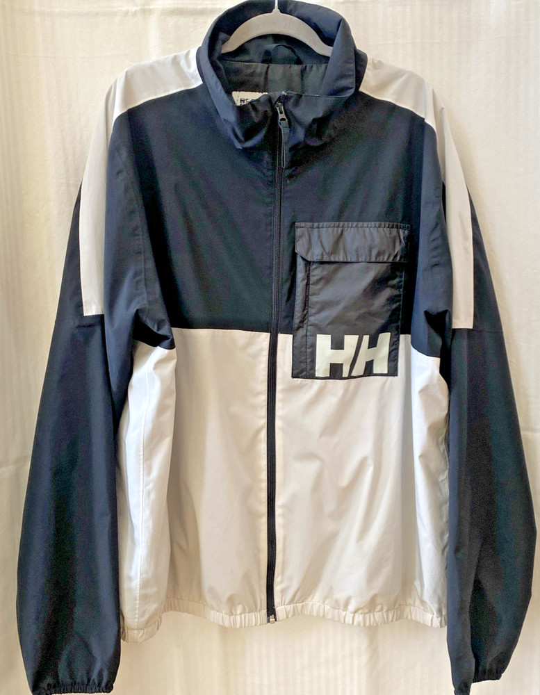 Helly Hansen Men's Black/White P & C Rain, Hiking Jacket Sz 2X