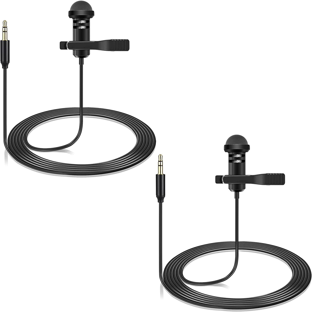 2 Pack Lavalier Microphone Compatible with DJI Mic 2 & Rode Wireless Pro/Wireles