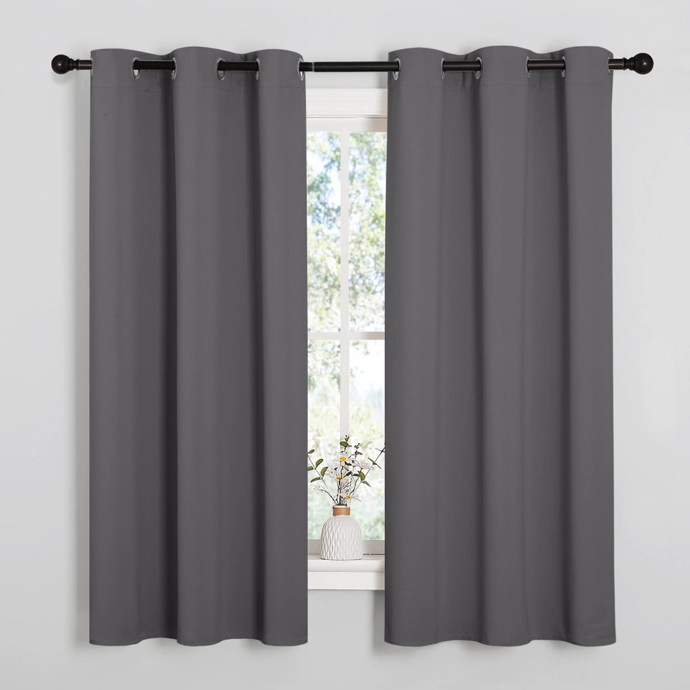 NICETOWN Thermal Insulated Blackout Curtains for Bedroom 2 Panels Energy Efficient Privacy Drapes