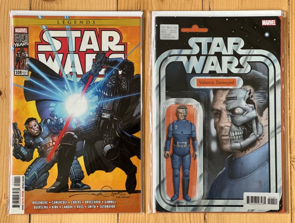 NEW UNREAD STAR WARS ISSUE #108 PLUS CHRISTOPHER ACTION FIGURE VARIANT MARVEL