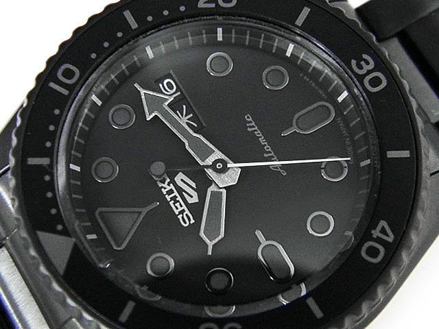 Seiko 5 Sport Automatic Day-Date Black Dial Men's Watch SBSA075