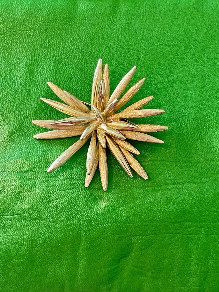 Vintage 1960s Marcel Boucher Starburst Brooch Signed and Numbered