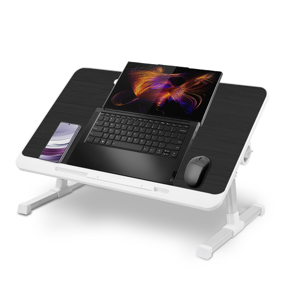 Adjustable Laptop Table Stand Lap Sofa Bed Tray Notebook Foldable Desk Bookshelf