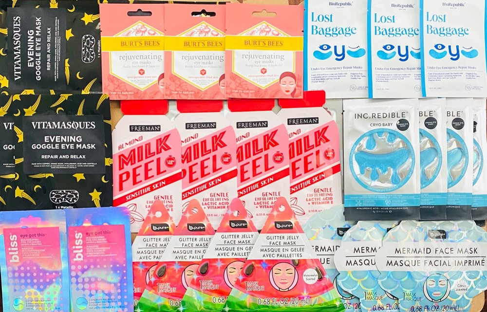 SALE! Mixed Beauty Set, 15+ Masks to Pamper Your Face, Eyes, Lips, Nose, Hands +