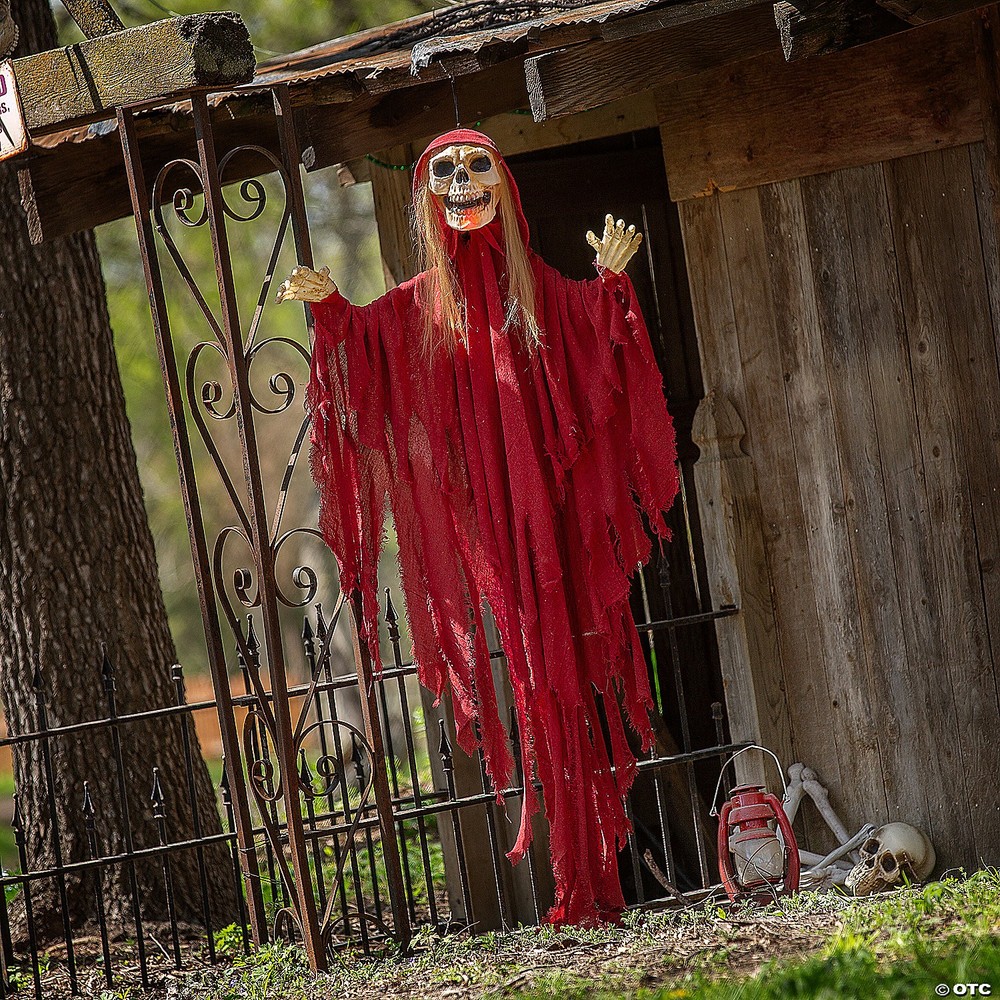 5.5ft Glowing Hanging Reaper Halloween Decoration