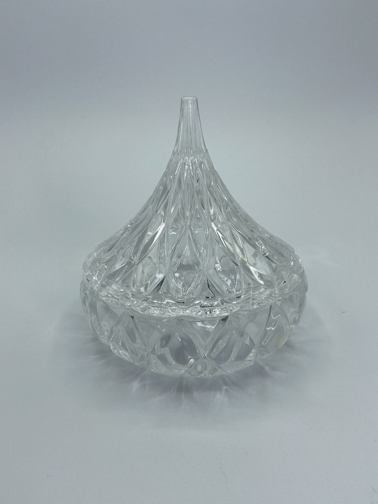 Shannon Ireland Lead Crystal Hershey Kiss Trinket Candy Dish