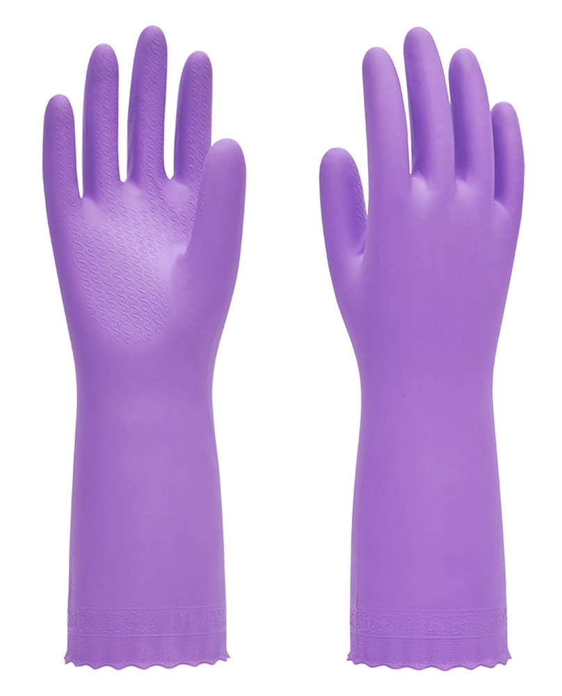 PACIFIC Cleaning Gloves with Latex free, Dishwashing Kitchen Gloves with Cott...