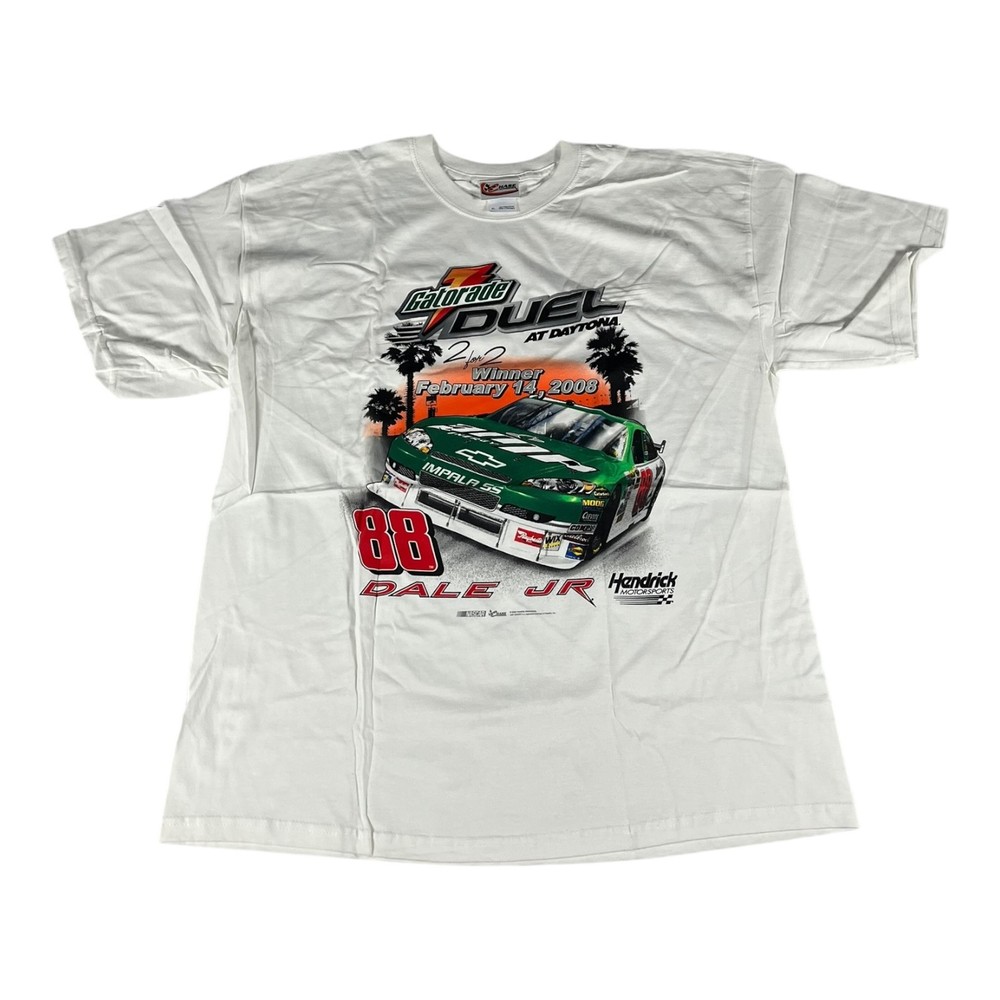 Chase Authentics Dale Earnhardt Jr. 88 Gatorade Duel 2008 NASCAR T-Shirt XL