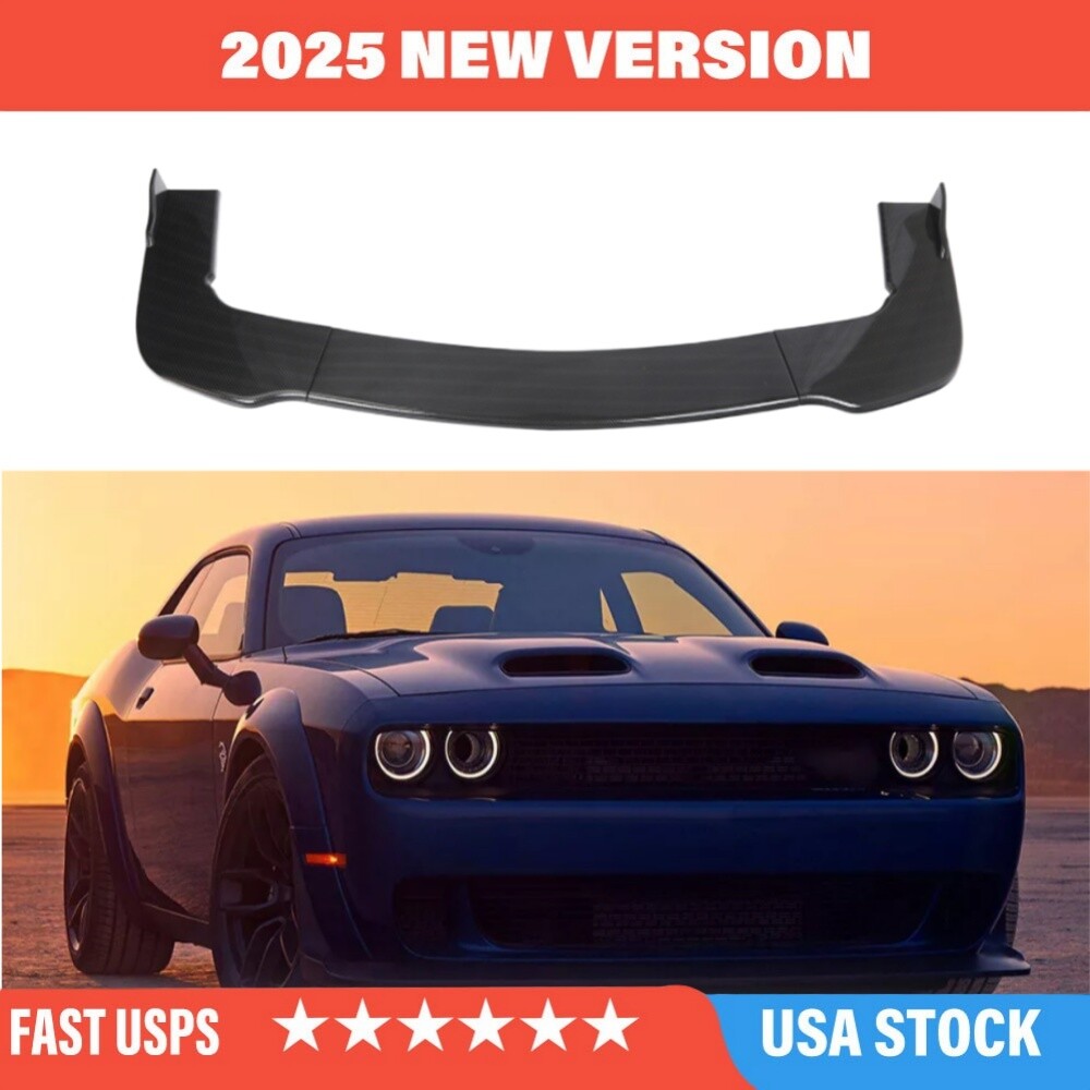 Black Front Lip Splitter Spoiler for Dodge Challenger SRT 2012-2019