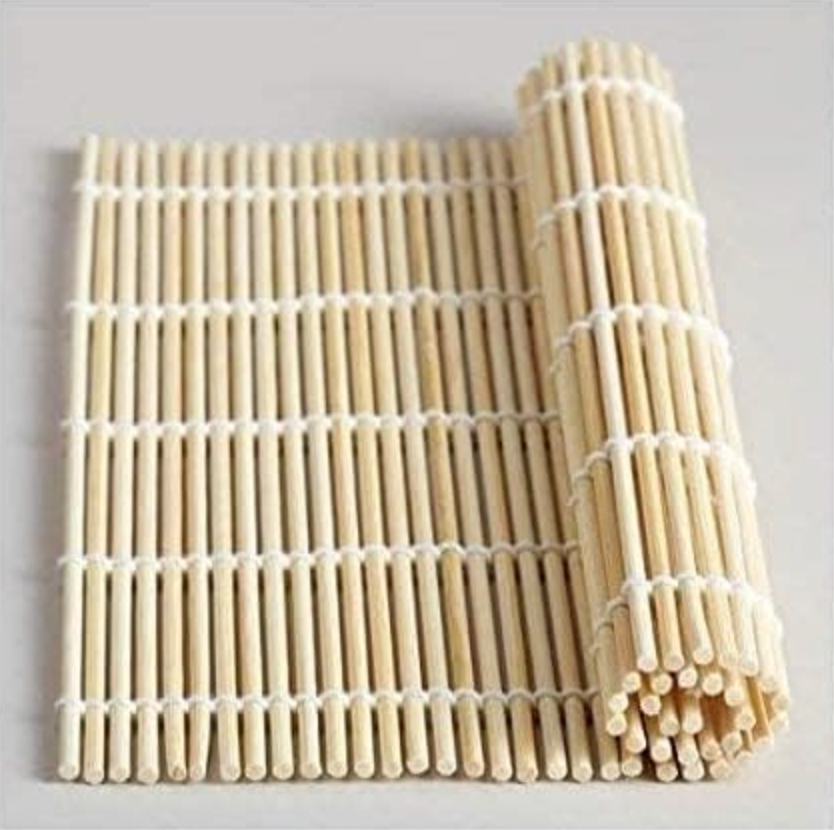 Japanese Bamboo Sushi Rolling Mat Set - 6 Pieces 9.5x9 Inch Natural NIP