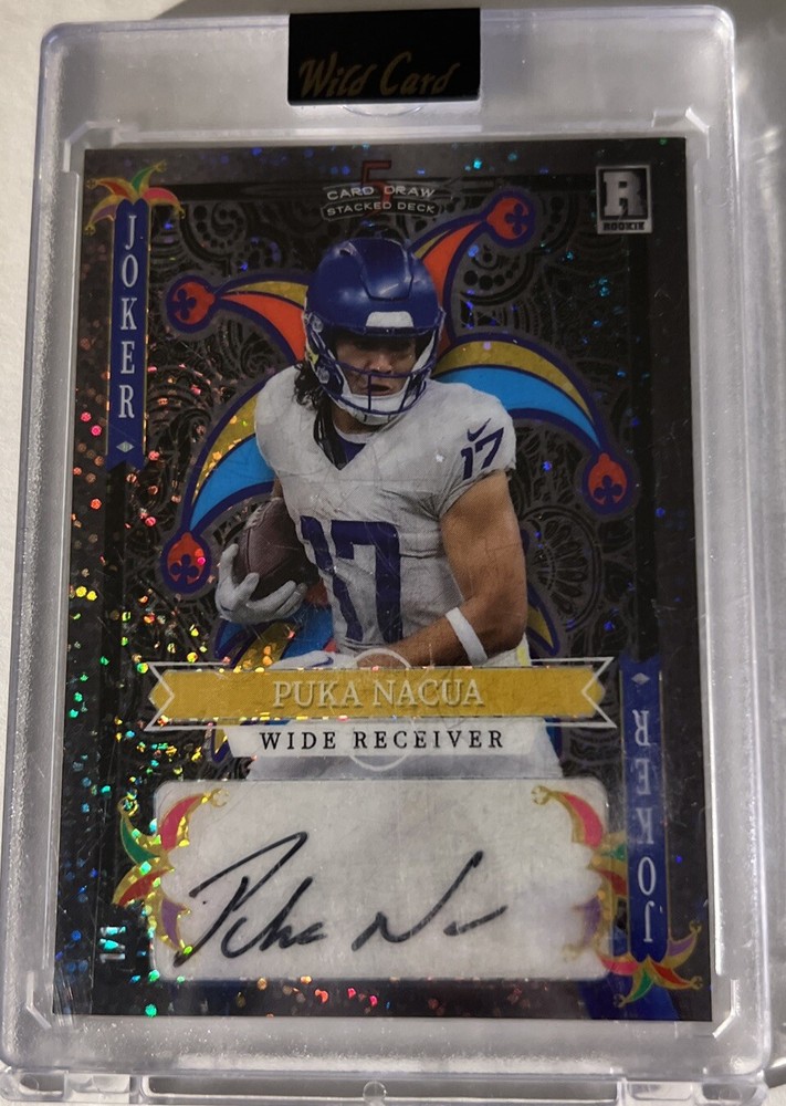 PUKA NACUA 1/1 Auto Joker WILD CARD 5 CARD DRAW STACKED DECK