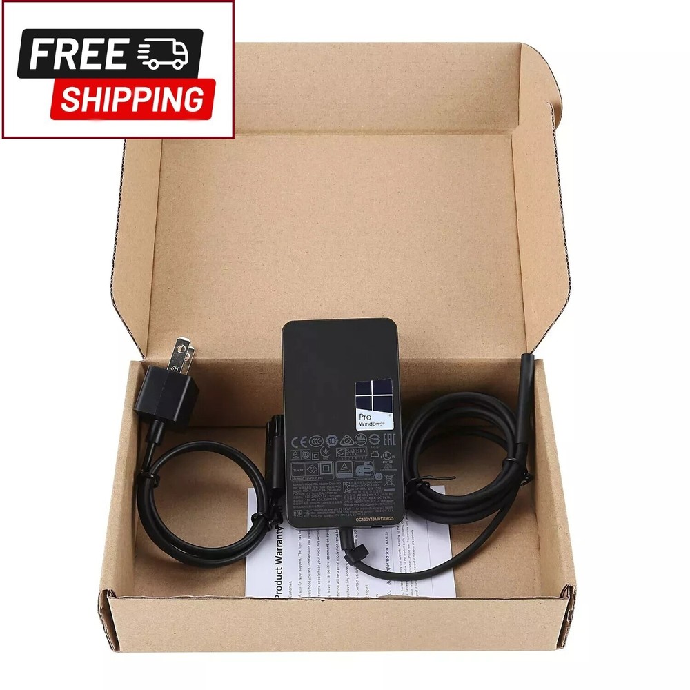 Genuine 65W Microsoft Surface Pro Book 1 2 3 4 5 6 7 X Adapter Charger 1706 1800