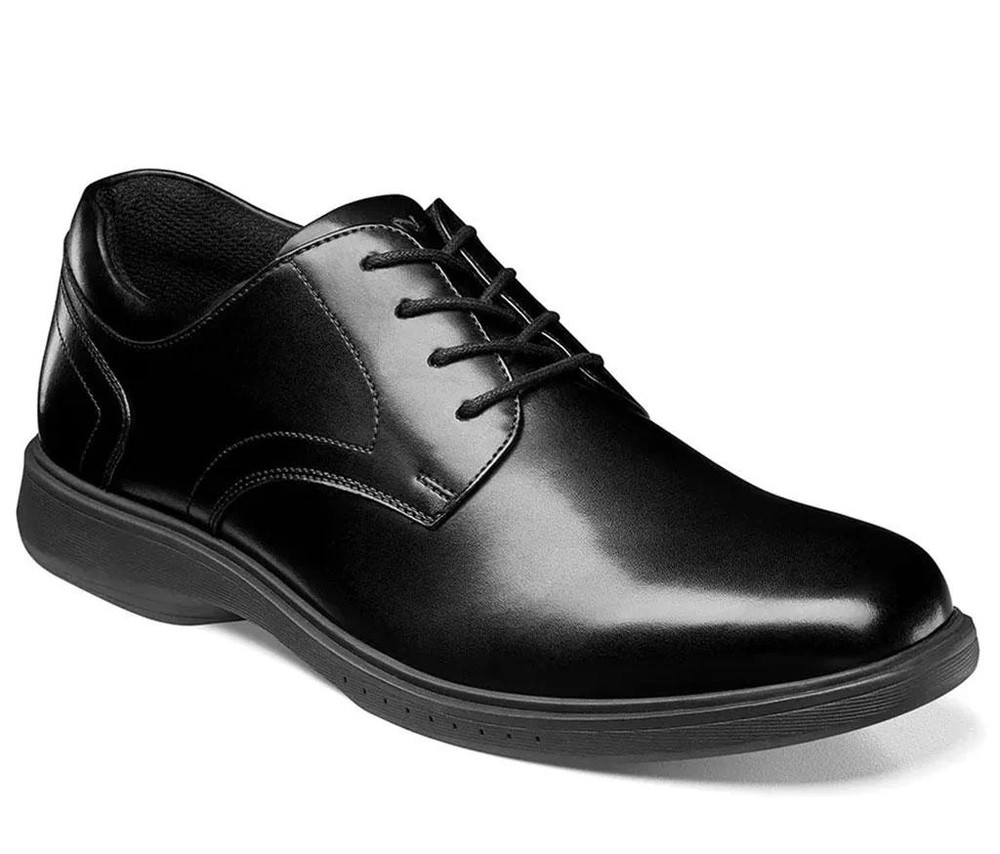 Nunn Bush Men's Kore Pro Plain Toe Oxford Black / Wide / 15