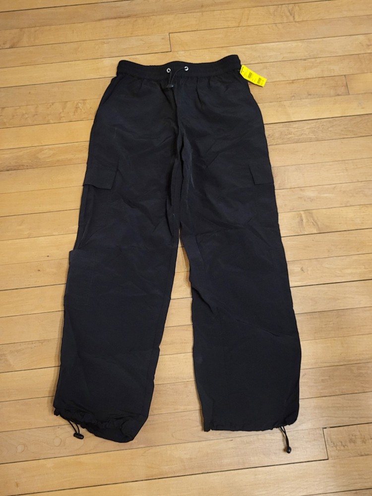 Full Tilt Tillys black parachute cargo pants for girls size XL new with tags $33-image