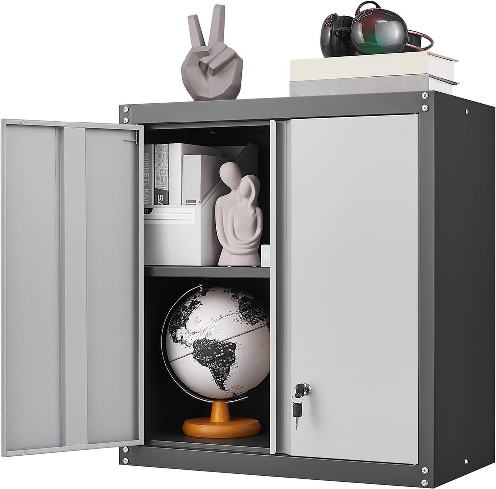 Garage Storage Cabinet with Adjustable Shelves and Doors  