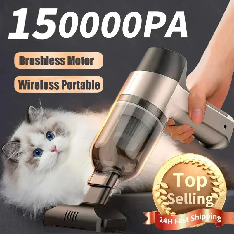 150000PA Household Vacuum Cleaner Cordless Handheld Powerful Cleaning Machine US